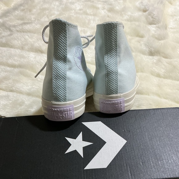 Converse Women's High-Top Sneakers - light blue- glacier blue - Picture 9 of 16